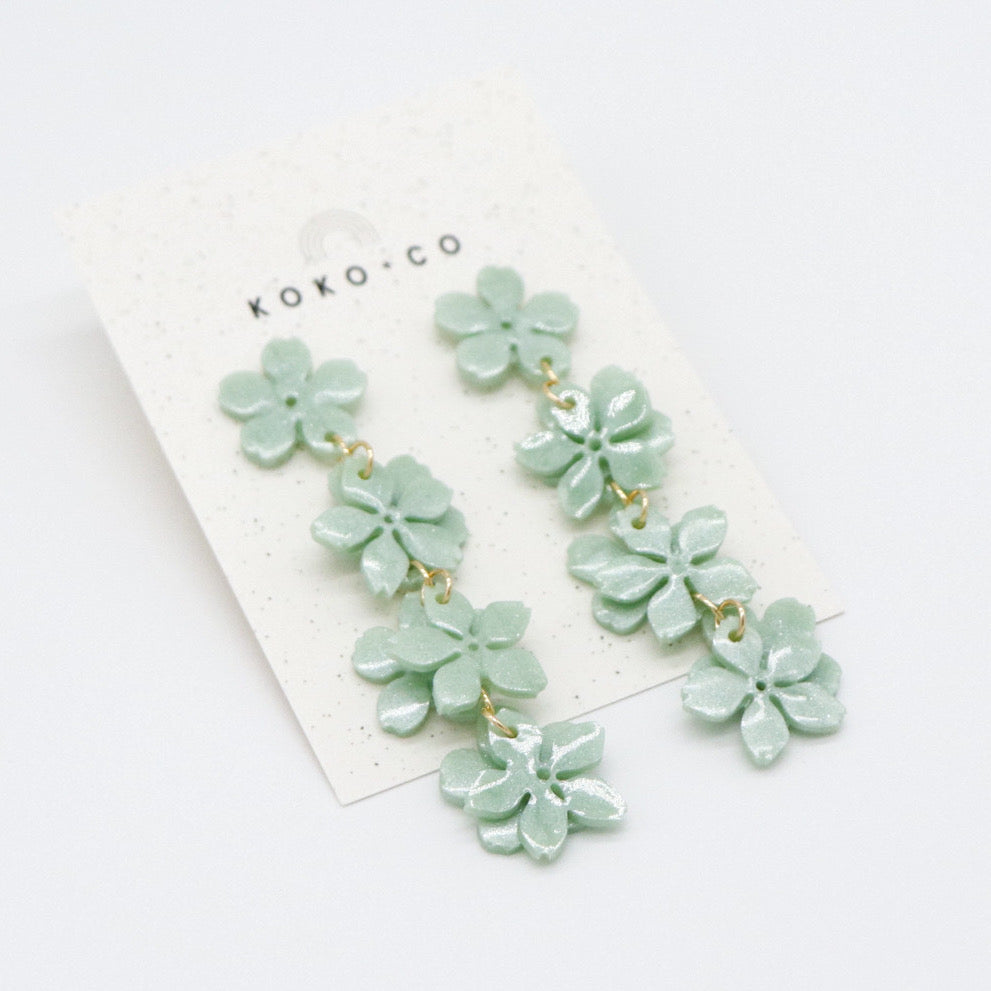 Wisteria Earrings in Turquoise